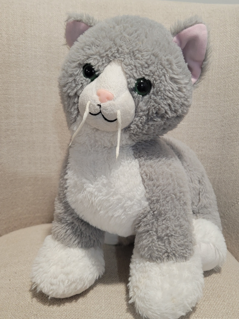 Build-A-Bear Workshop Promise Pets Grey and White Kitty Cat